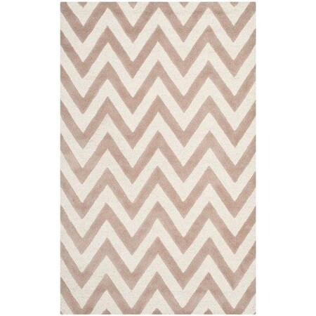 Safavieh Cambridge Hand Tufted Square Rug- Beige - Ivory- 8 x 8 ft. CAM139J-8SQ